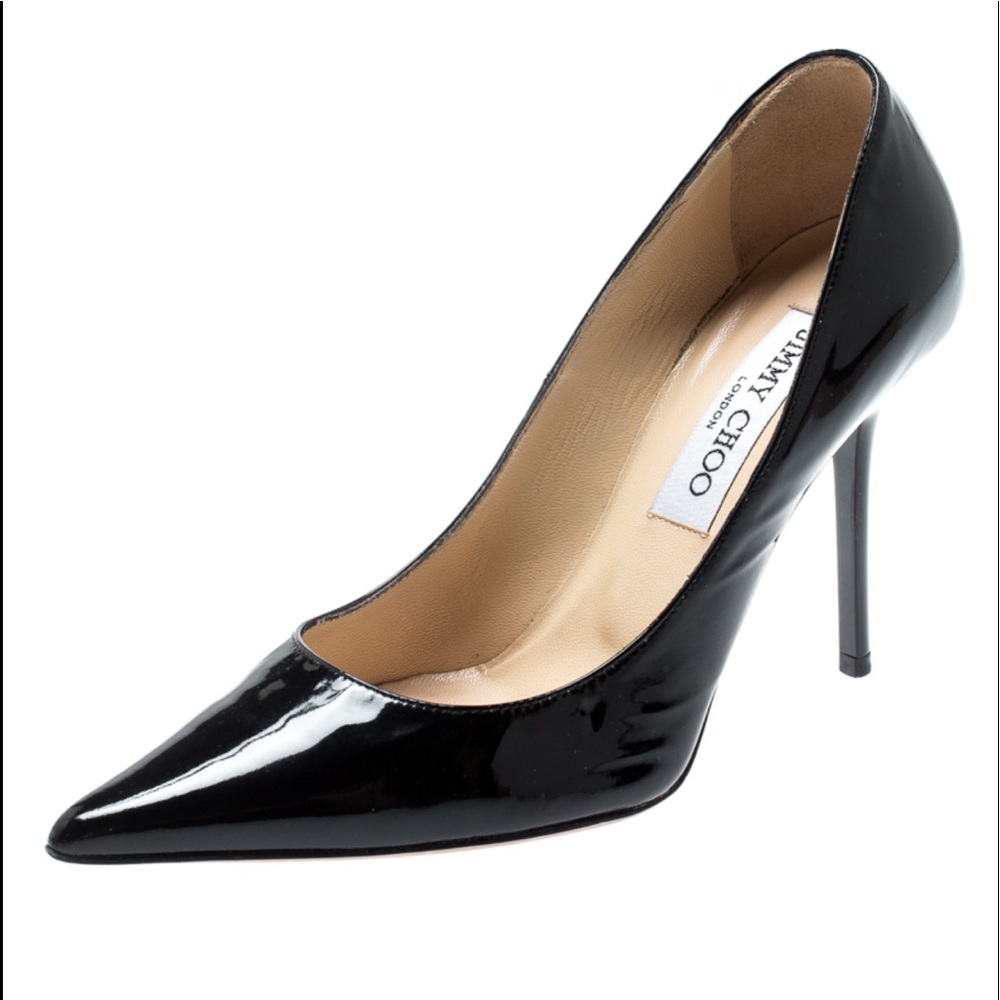 Jimmy Choo Black Patent Leather Heels